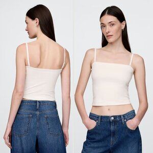 Gap - CloseKnit Crop Tube Top 741625 Tank Top Cami Removable Straps | XS | White